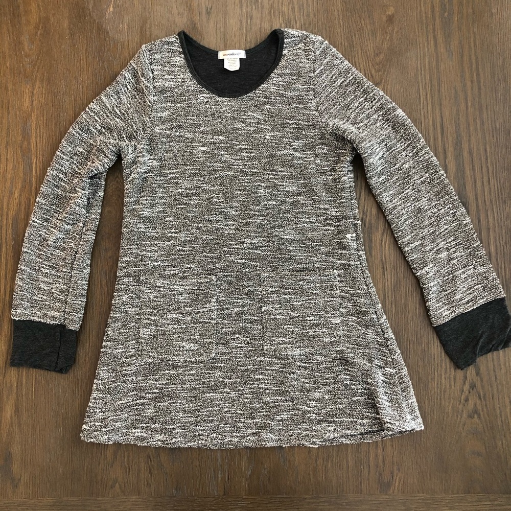 Girls Long Sleeve Tweed Tunic